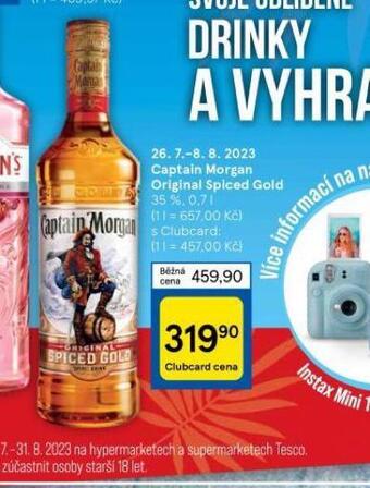 Tesco Captain morgan original spiced gold nabídka