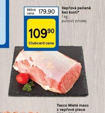 Tesco Vepřová pečeně bez kosti nabídka