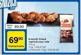 Tesco Trhané vepřové sous-vide nabídka
