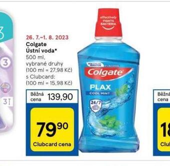 Tesco Colgate ústní voda nabídka