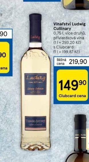 Tesco Vinařství ludwig cullinary nabídka