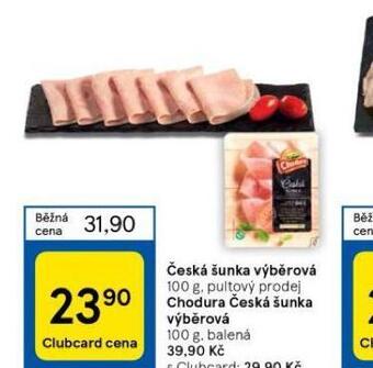 Tesco Česká šunka výběrová nabídka