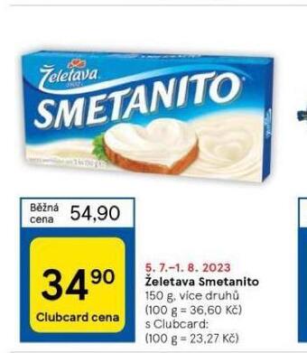 Tesco Želetava smetanito nabídka