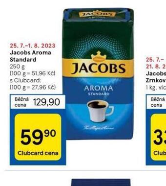 Tesco Jacobs aroma standard nabídka