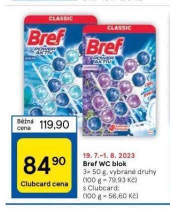 Tesco Bref wc blok nabídka