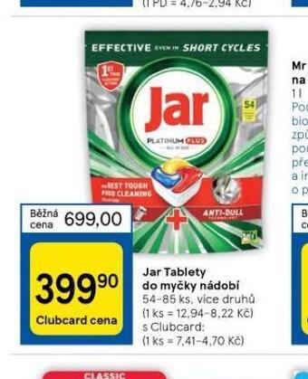 Tesco Jar tablety do myčky nabídka