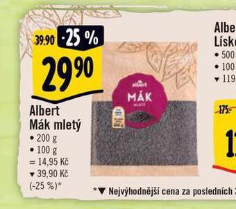 Albert Mák mletý nabídka