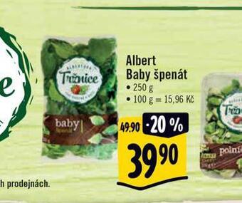 Albert Baby špenát nabídka