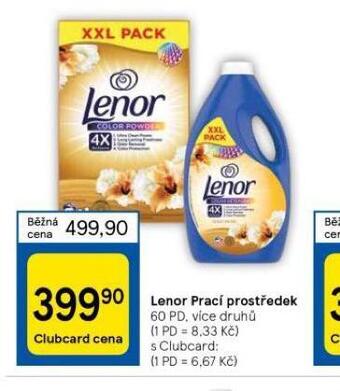 Tesco Lenor prací prostředek nabídka