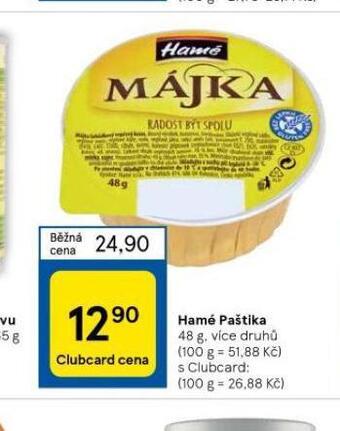 Tesco Hamé paštika nabídka