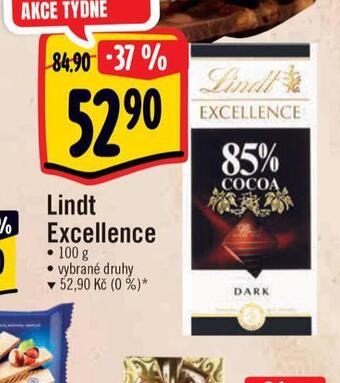 Albert Lindt excellence čokoláda nabídka