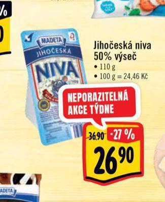 Albert Jihočeská niva sýr nabídka