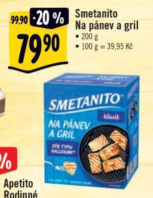 Albert Smetanito na pánev a gril nabídka