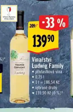 Albert Vinařství ludwig family nabídka