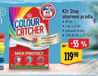 Albert K2r colour catcher stop obarvení prádla nabídka