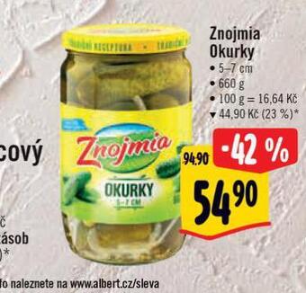 Albert Znojmia okurky nabídka