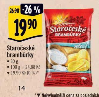 Albert Staročeské brambůrky nabídka