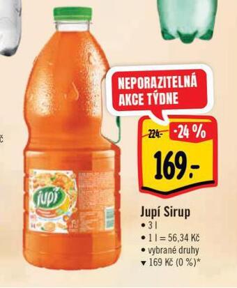 Albert Jupí sirup nabídka