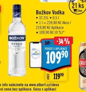 Albert Božkov vodka nabídka