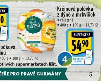 Albert Krémová polévka z dýně a mrkviček nabídka