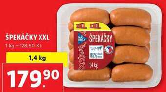 Lidl Špekáčky xxl, 1,4 kg nabídka