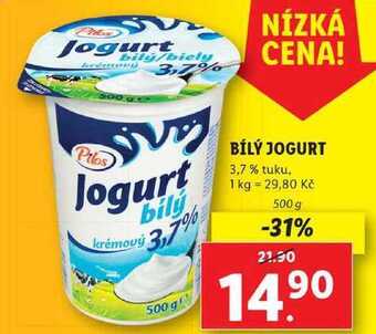 Lidl Bílý jogurt, 500 g nabídka