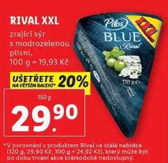 Lidl Rival xxl, 150 g nabídka