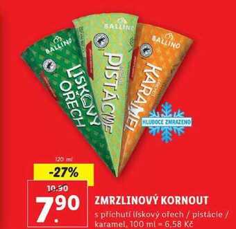 Lidl Zmrzlinový kornout, 120 ml nabídka
