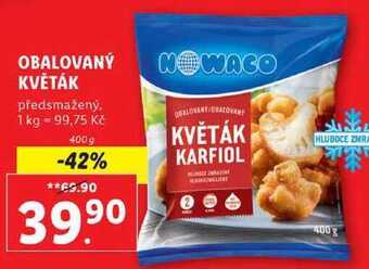Lidl Obalovaný květák, 400 g nabídka