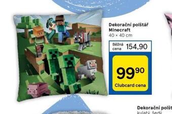 Tesco Dekorační polštář minecraft nabídka