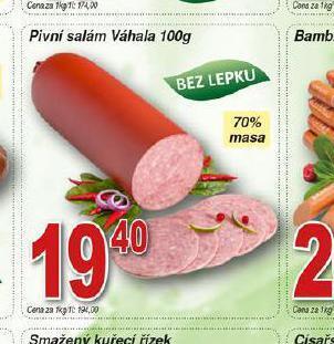 Hruška Pivní salám nabídka