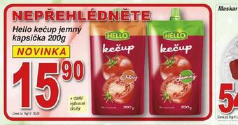Hruška Hello kečup jemný kapsička nabídka