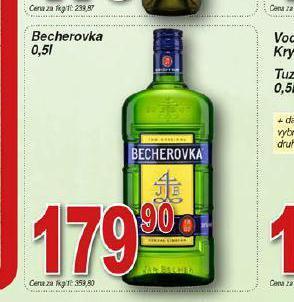 Hruška Becherovka nabídka