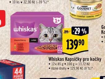 Albert Whiskas kapsičky pro kočky nabídka