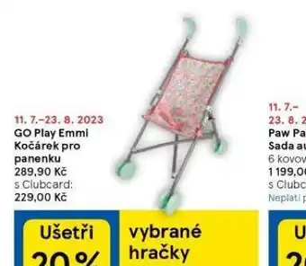 Tesco Go play emmi kočárek pro panenky nabídka