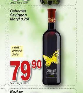 Hruška Cabernet savignon motýl nabídka