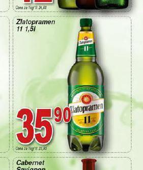 Hruška Pivo zlatopramen 11 nabídka