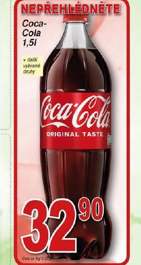 Hruška Coca cola 1,5l nabídka