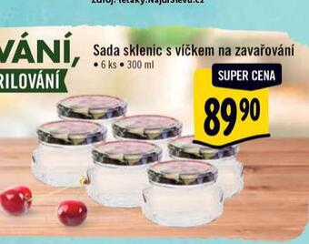 Albert Sada sklenic s víčkem na zavařování nabídka