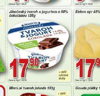 Hruška Jihočeský tvaroh s jogurtem a 60% čokoládou nabídka