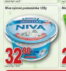 Hruška Niva sýrová pomazánka nabídka