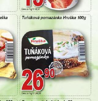 Hruška Tuňáková pomazánka hruška nabídka