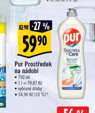 Albert Pur prostředek na nádobí nabídka