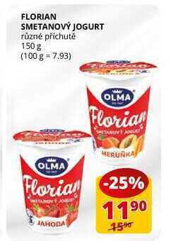 Flop Florian smetanový jogurt různé příchutě 150 g nabídka