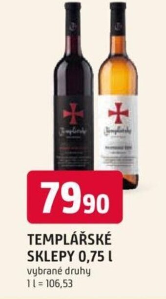 Trefa TEMPLÁŘSKÉ SKLEPY 0,75 L nabídka