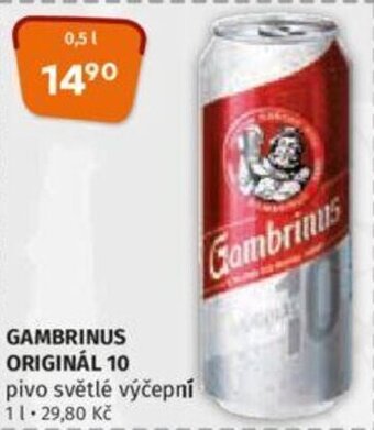 Trefa GAMBRINUS ORIGINÁL 10 nabídka
