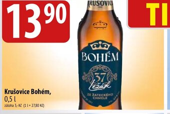 Bala Krušovice Bohém, 0,5 L nabídka
