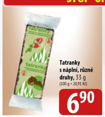 Bala Tatranky s náplní, různé druhy 33 g nabídka