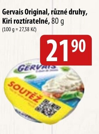 Bala Gervais Original, různé druhy, Kiri roztíratelné, 80 g nabídka