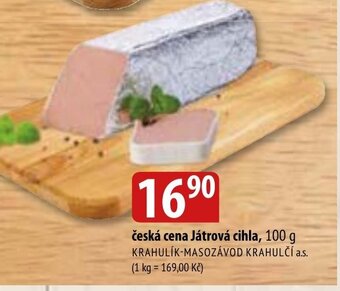 Bala česká cena Játrová cihla, 100 g nabídka